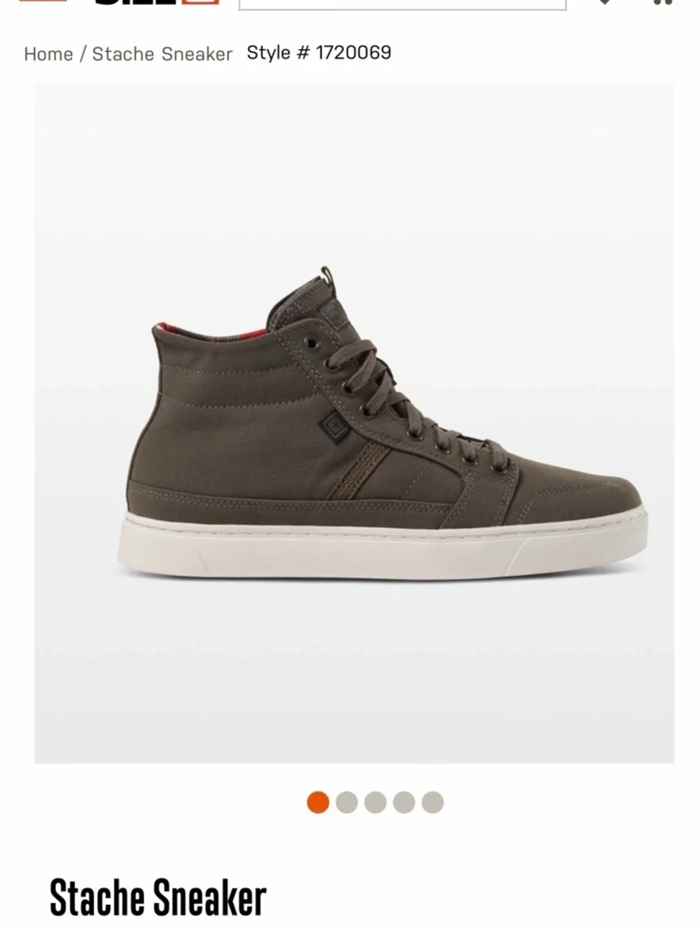 NWT 5.11 Tactical x James Reeves Stache Sneaker – Iron Grey